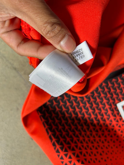 Orange Adidas New Zealand All Blacks Rugby Performance Training Jersey from approximately 2017 minimal Stains