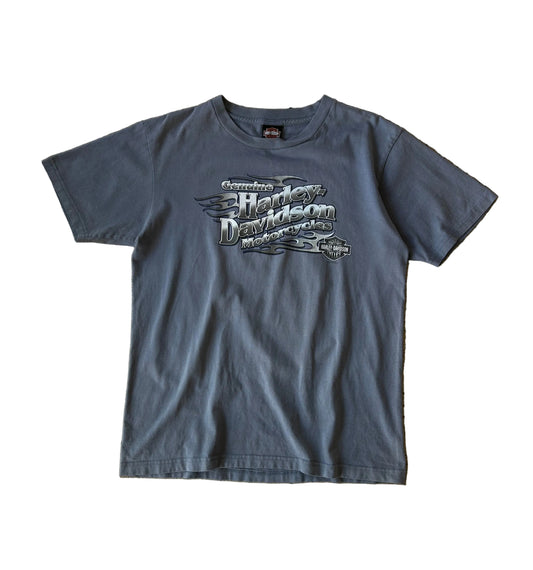 vintage Harley-Davidson t-shirt featuring a "Lone Star / Tyler, Texas" motorcycle graphic from the Y2K or 2000s era 2005