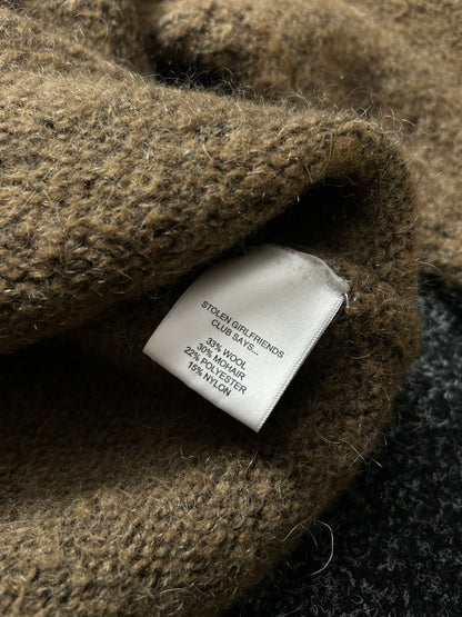 Stolen Girlfriends Brown Small Knitted Sweater