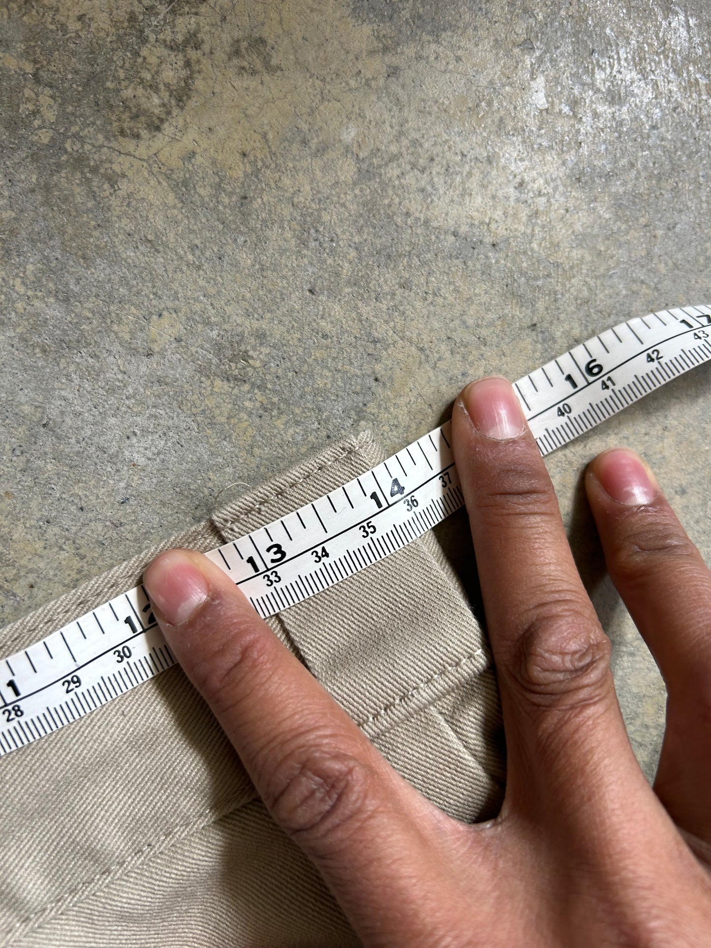 Dickies 85-283 Loose Fit Double Knee Work Pants in the color Khaki Size 28
