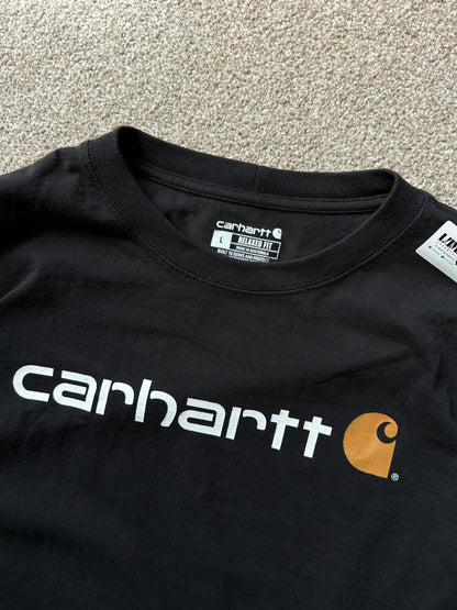 Carhartt Black Script Longsleeve Large