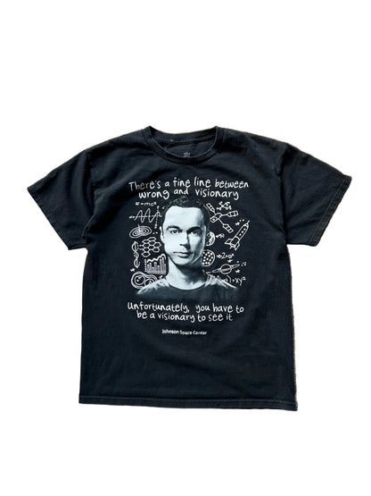 Ripple Junction The Big Bang Theory Visionary t-shirt featuring the character Sheldon Cooper Medium Black