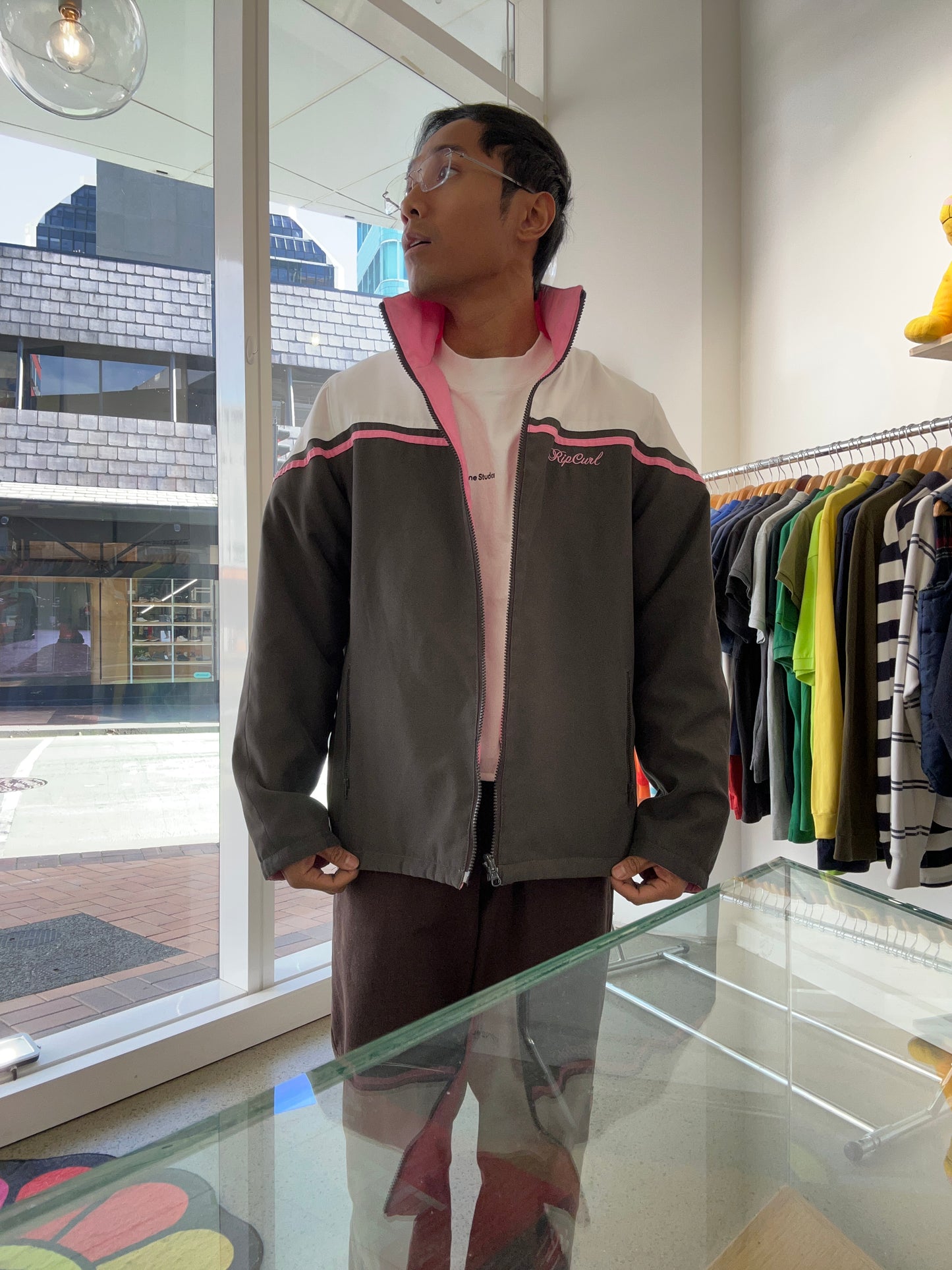 Reversible pink Rip Curl jacket size 14 or Large