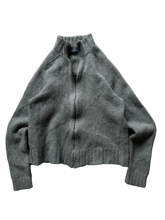 Ralph Lauren RL Grey Wool Zip Jacket Small