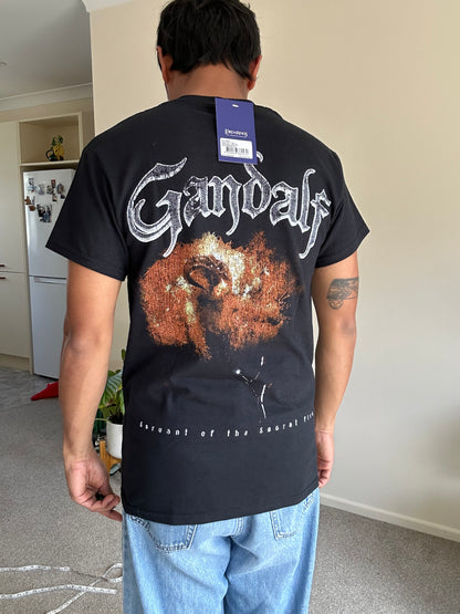 black Goat Crew x Lord of the Rings Gandalf Fire T-shirt Small New