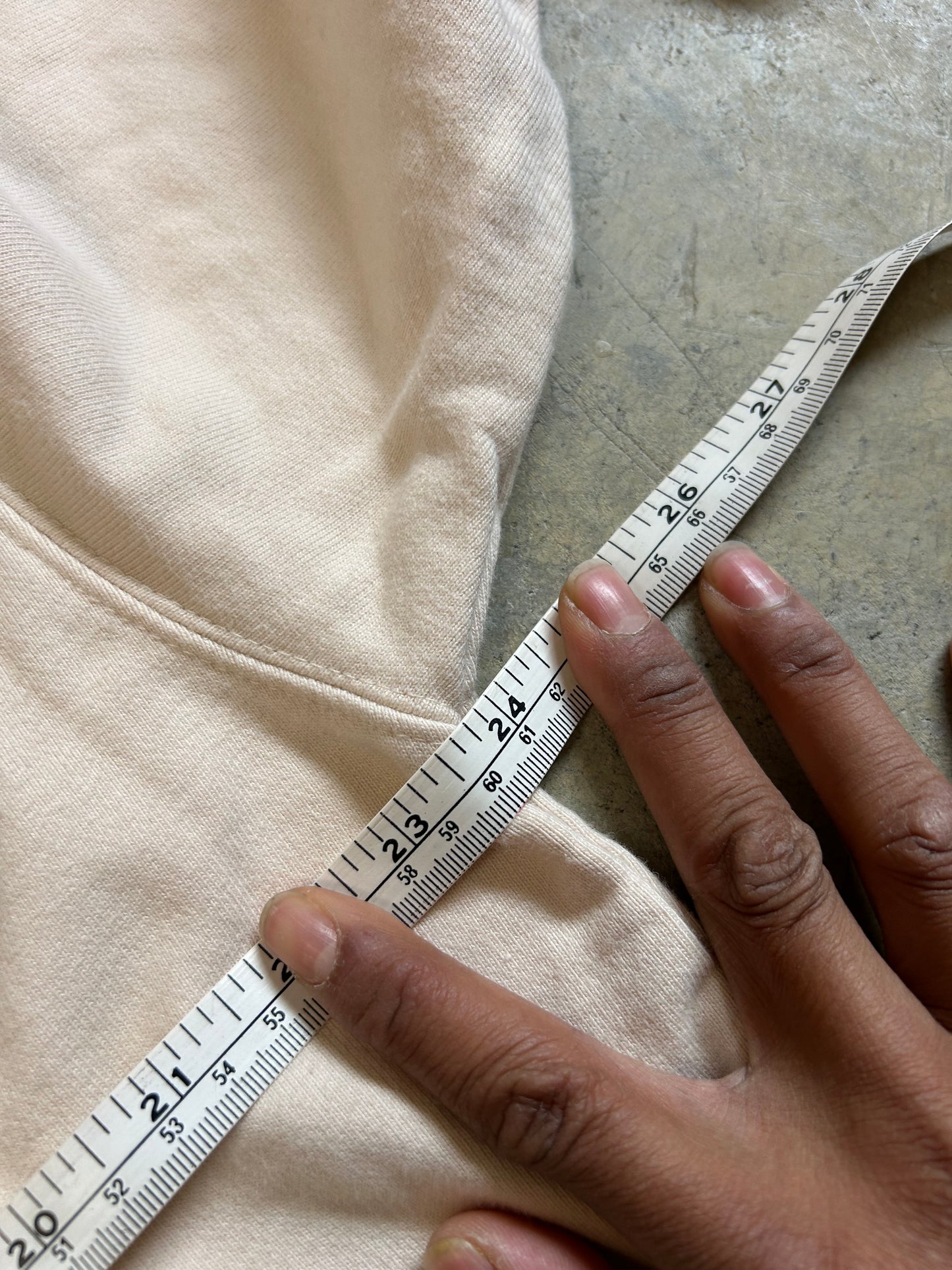 cream-colored zip-up hoodie  "Acmé de la Vie" (ADLV)