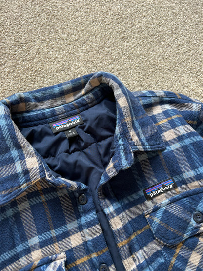 PATAGONIA FJORD DISCOUNT INSULATED FLANNEL JACKET Medium Navy Blue