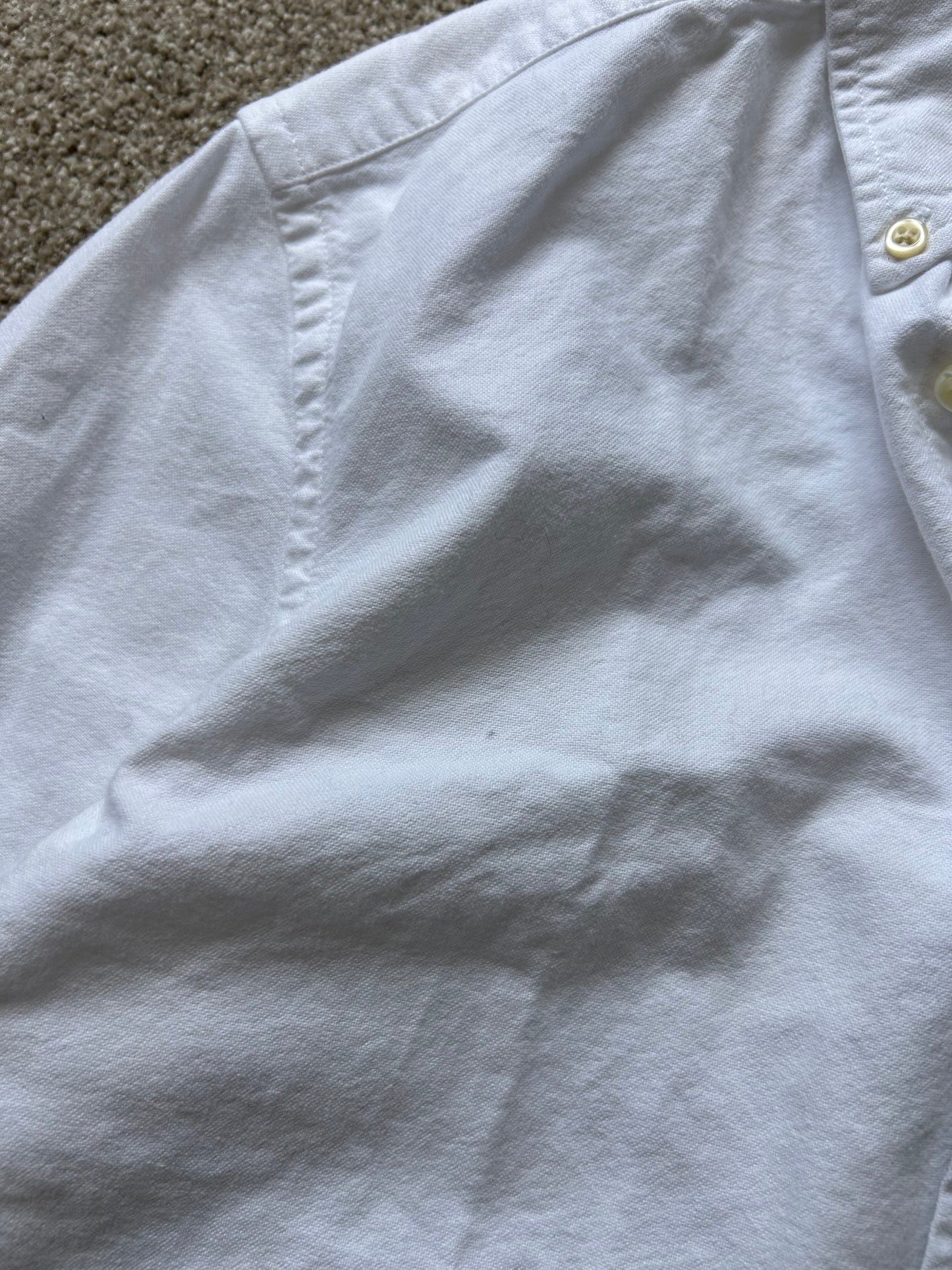 Ralph Lauren White Oxford Polo Medium