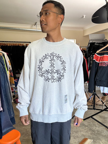 thisisneverthat® x Grateful Dead Peace Bears Reversible Sweater XL White