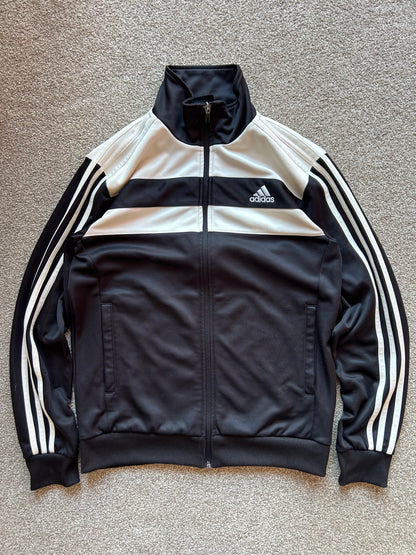 Vintage Adidas Track Jacket Black White Medium