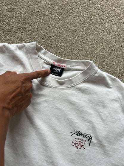 Stussy Australia Big and Meaty White Longsleeve Tee Large
