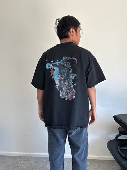 black HOKURO branded oversized t-shirt XL