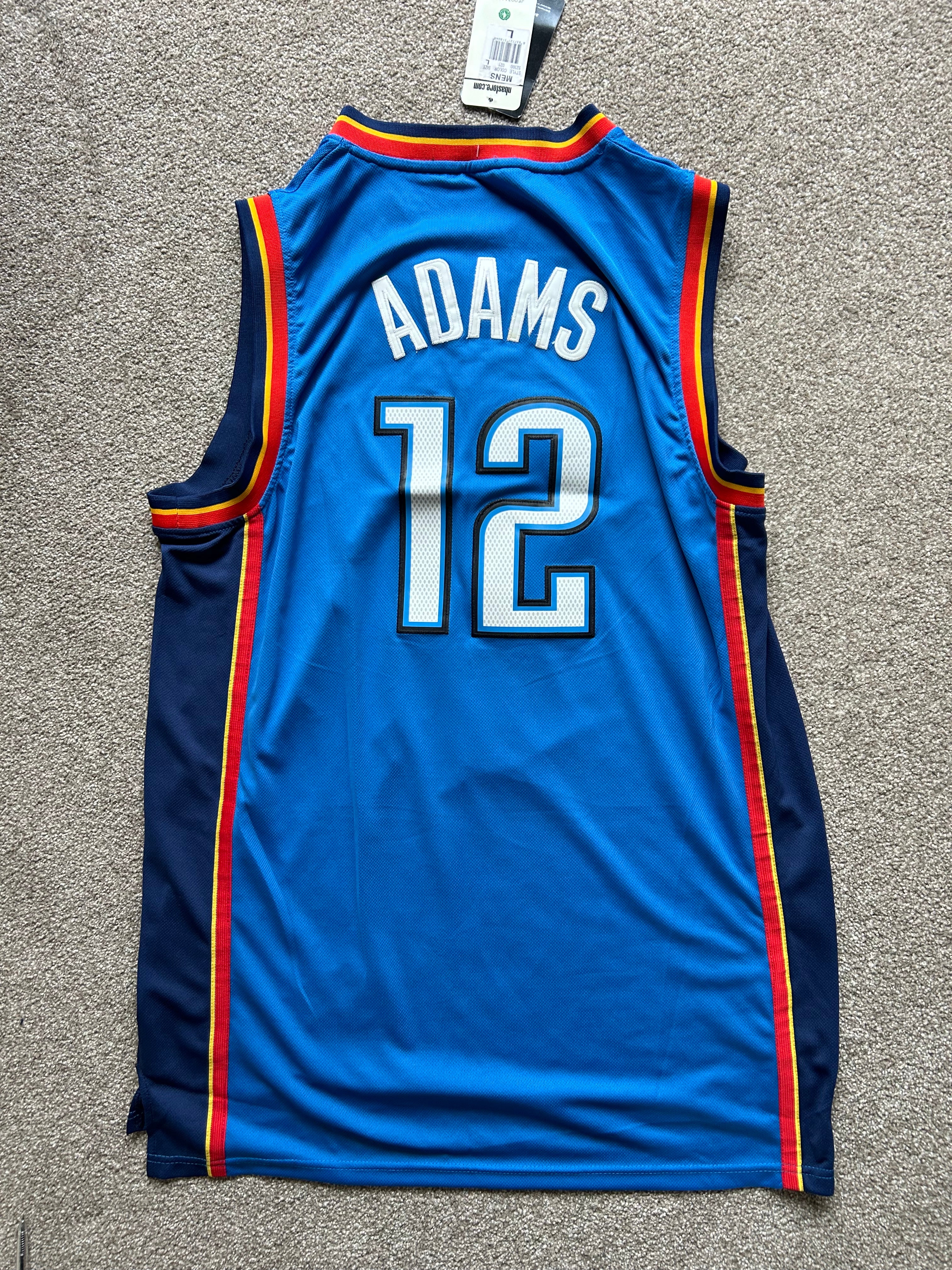 Oklahoma City Thunder ADAMS ジャージ 12 12-Steven Adams Oklahoma City Thunder Swingman Jersey Blue