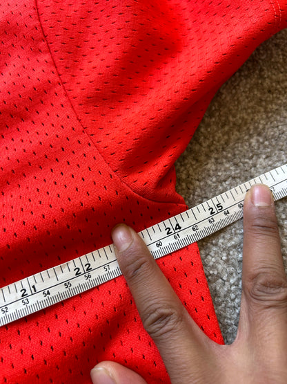 Nike Sportswear NSW Shirt in the Noble Red and White colorway Large Mesh