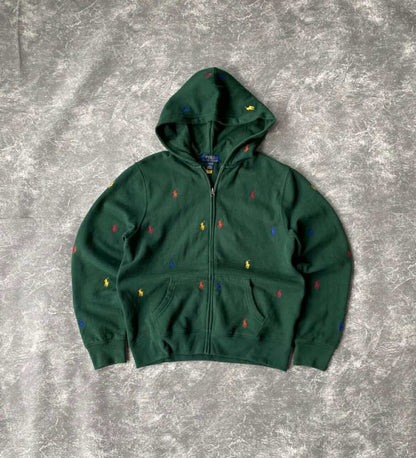 Polo RL Ralph Lauren Hoodie Green Small