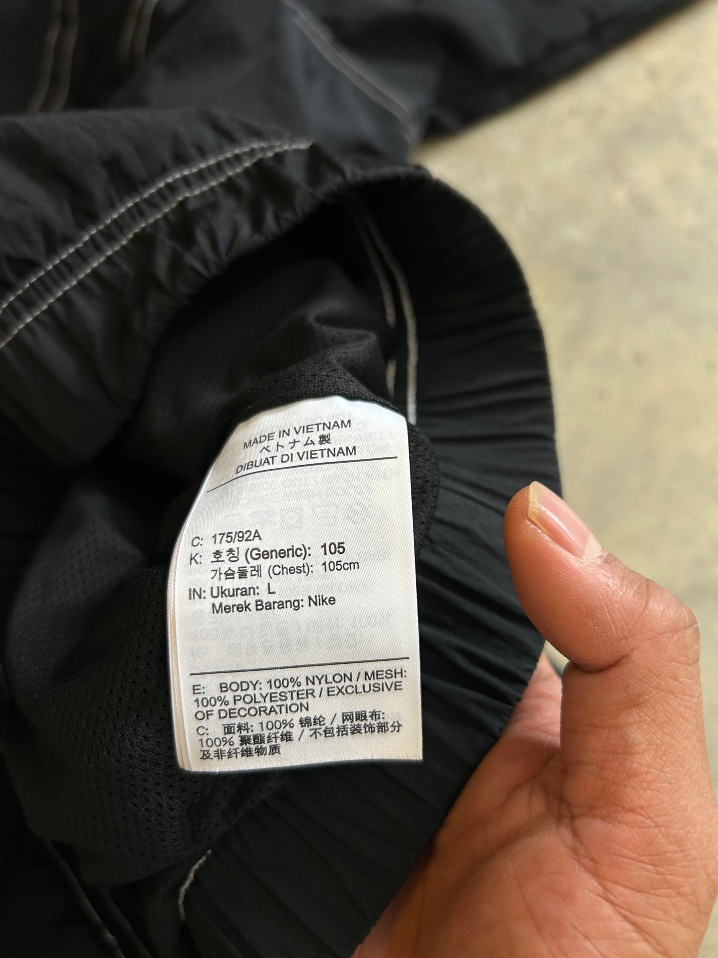 Nike NSW Windrunner SW5 Black Anorak Large