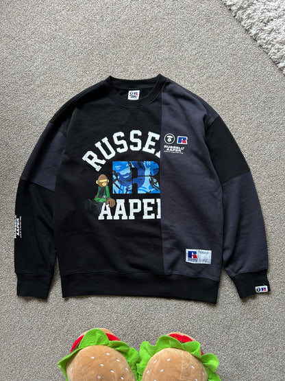 AAPE x Russel Athletic XL Grey Two tone