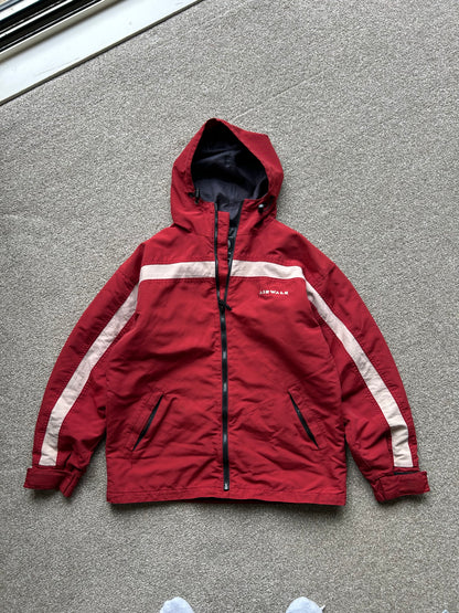 Vintage Airwalk Windbreaker Jacket Red Zip Up Medium