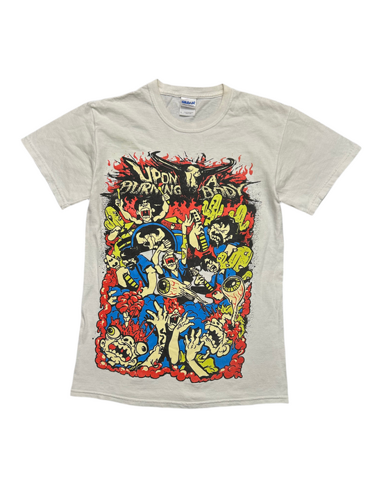 Hell Tee Small White Big Toon Print
