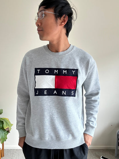Tommy Jeans Big Logo Sweater Medium Grey