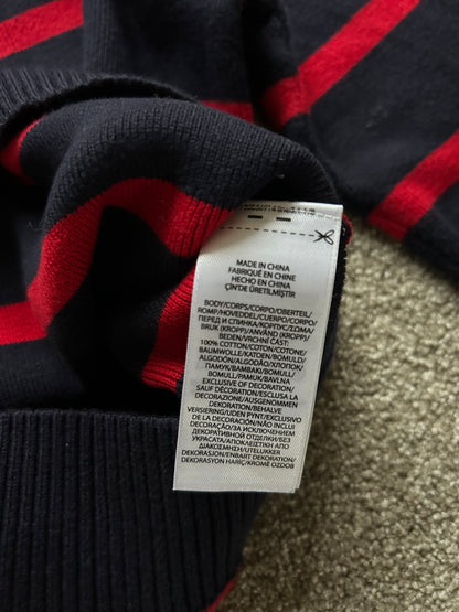 Polo Ralph Lauren Navy Blue Stripe Knitted Sweater Extra Small