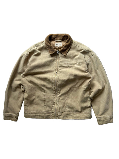 Absent men's cotton canvas work jacket with a corduroy collar Detroit Vibes Small
