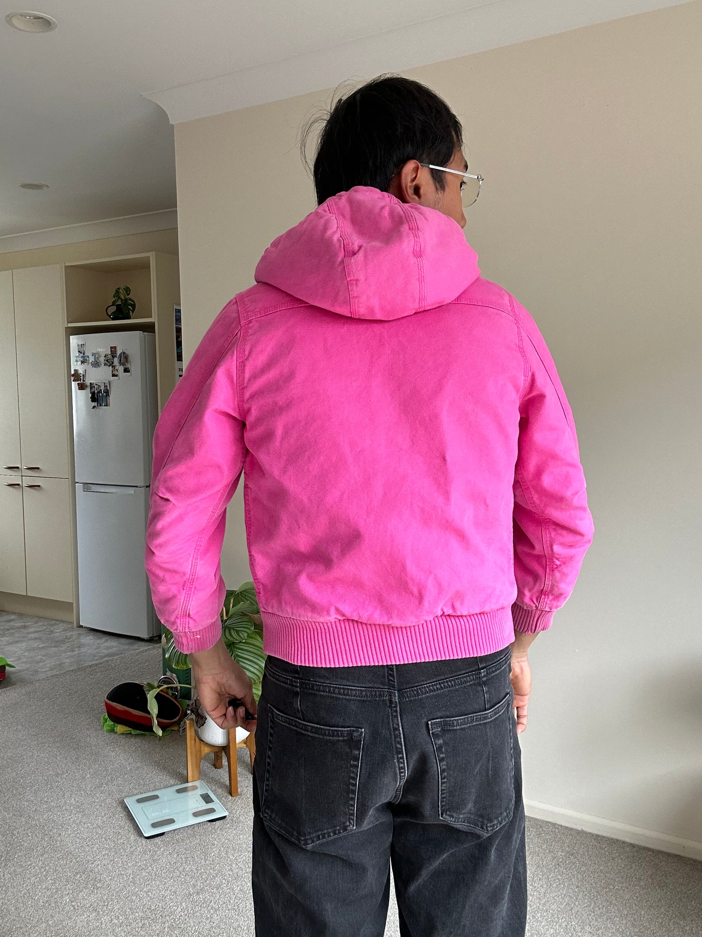 Carhartt Pink Canvas Active Jacket Quilted Lined Pink Women's XS 10-12