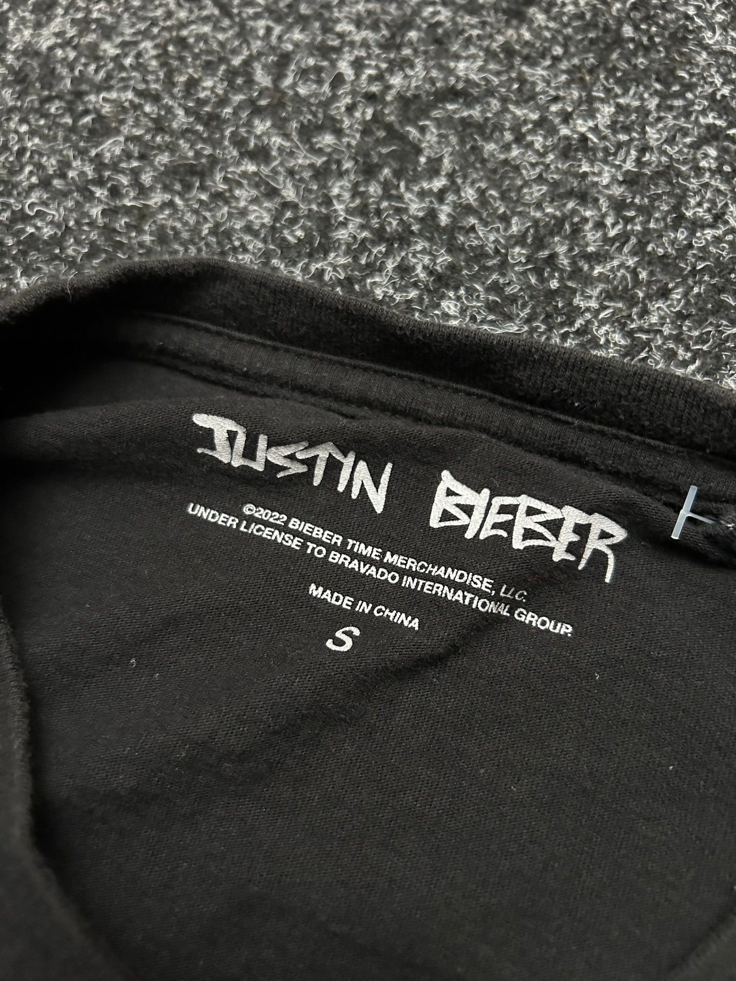 Justin Bieber Purpose Tour Big Logo Black Medium Tee