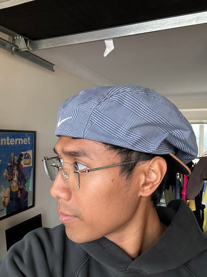 Nike plaid flat cap Golf Beret