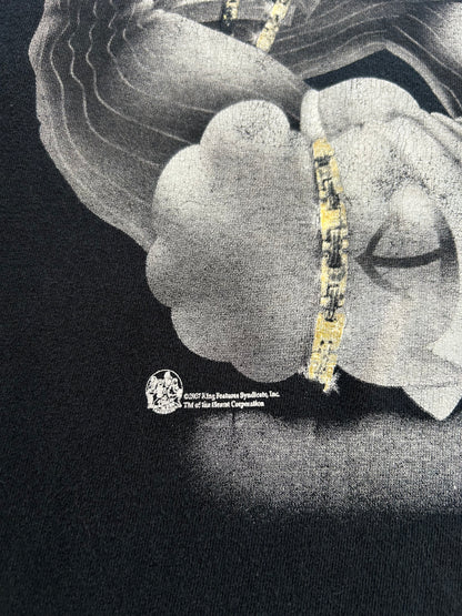 Vintage Popeye i yam what i yam Tee dated 2001 Black Small