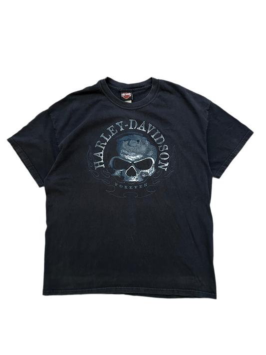 Harley Davidson Forever Skull Black Large New York Tee