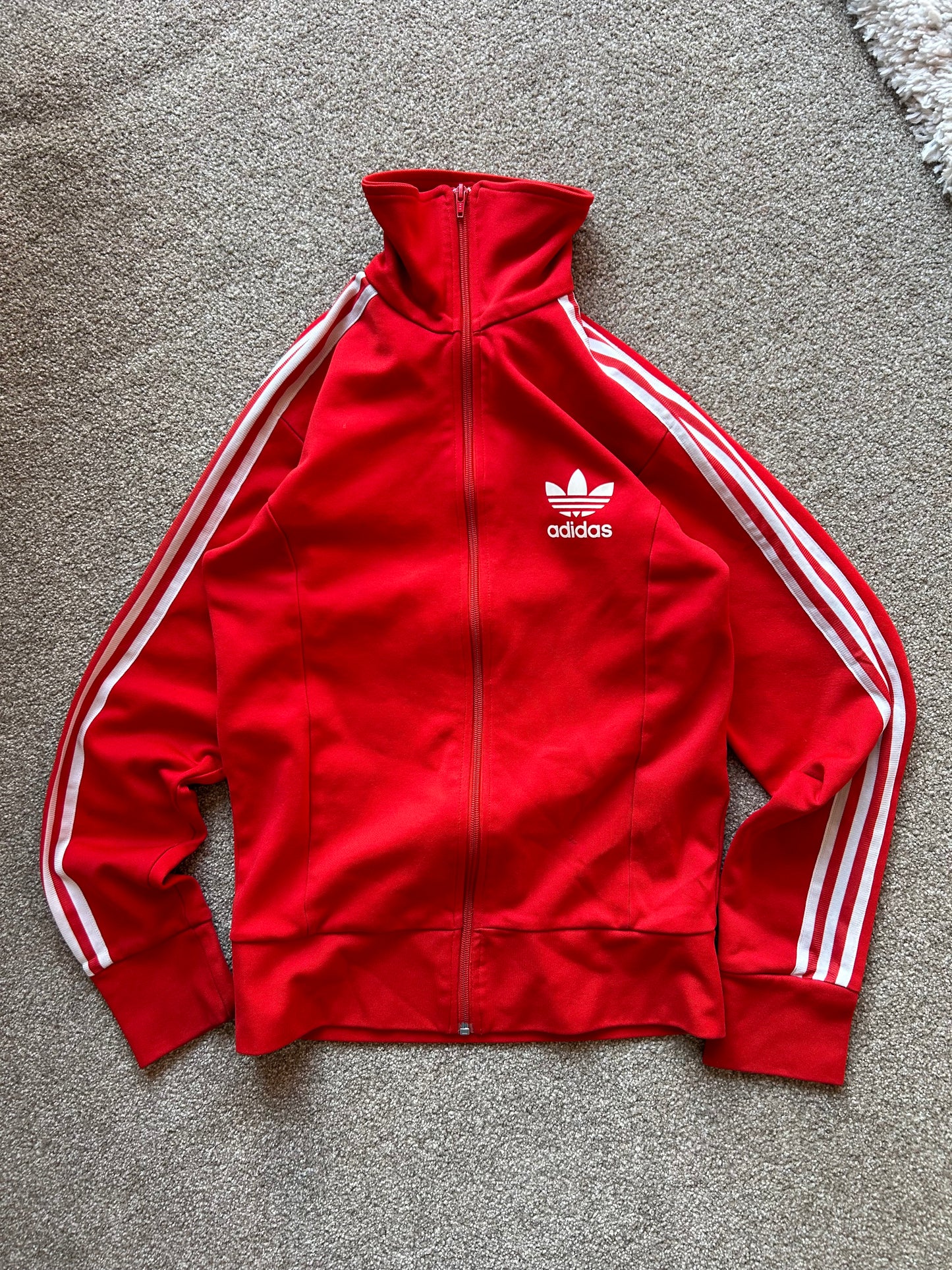 Vintage Adidas Track Jacket Red Small