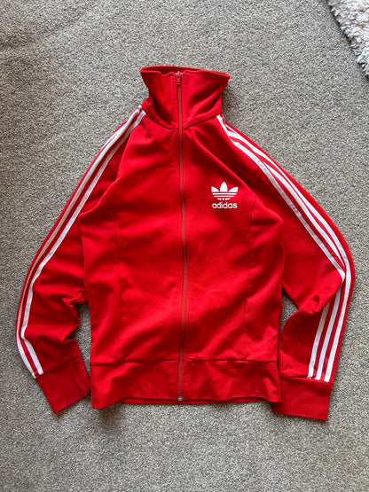 Vintage Adidas Track Jacket Red Small