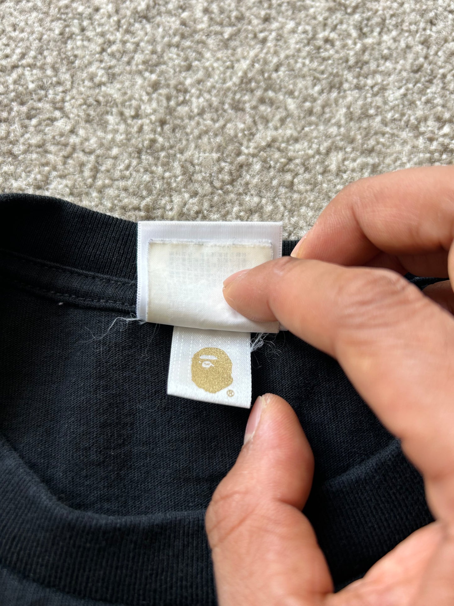 Bape Japan Tee size Medium Black