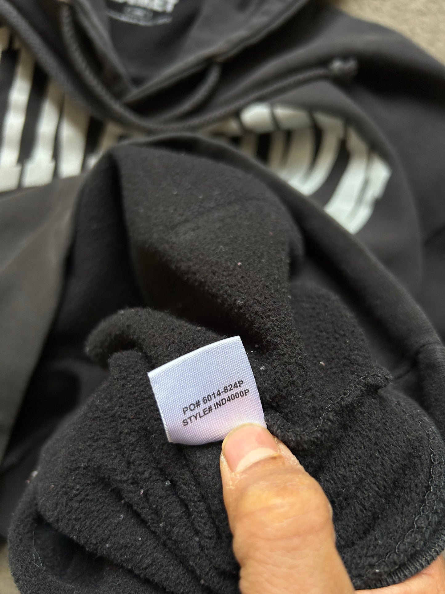 black Chinatown Market Money Arc hoodie featuring a Reflectorized white logo graphic on the chest Large