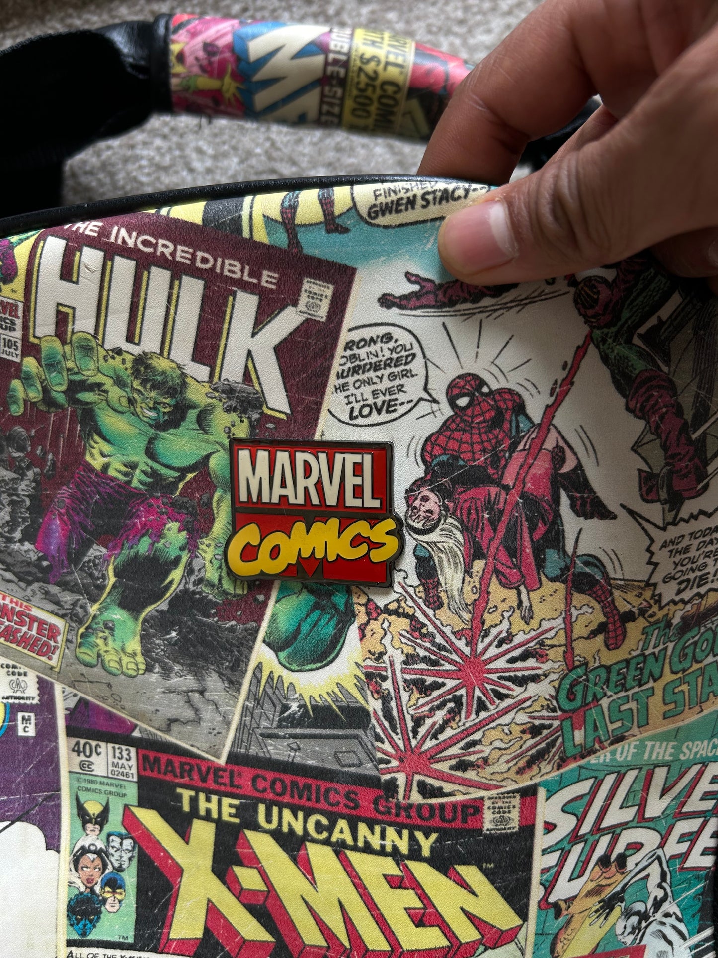 Marvel Duffle Bag Comics Large