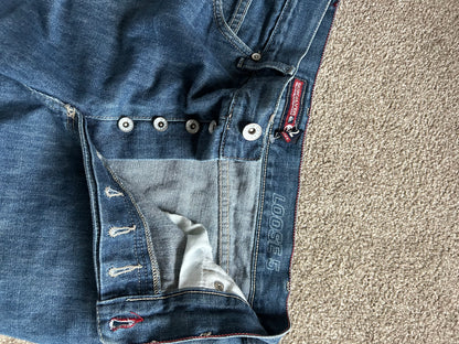 Vintage Quiksilver Baggy Fit Jeans Men's size 34 Loose 5 Denim