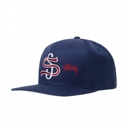 STUSSY
BIG LEAGUE POINT CROWN CAP LIGHT NAVY
