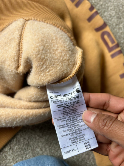 Carhartt Hooded Sweatshirt Brown Mustard Medium