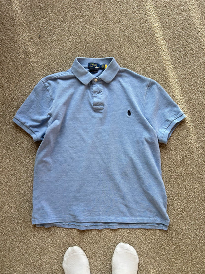 Polo Ralph Lauren
Blue Embroidered Motif Polo Shirt Large