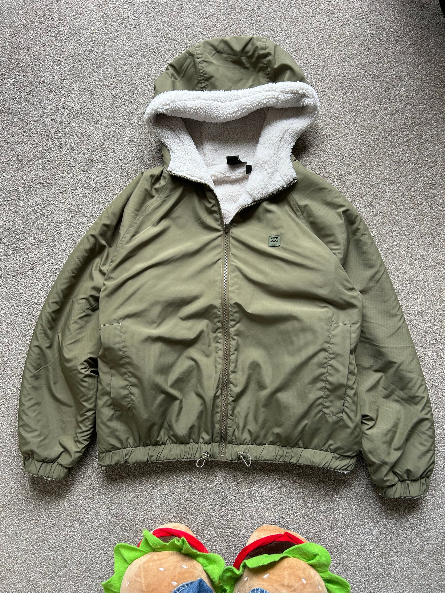 Boundary Reversible Jacket Billabong Fleece XL Olive