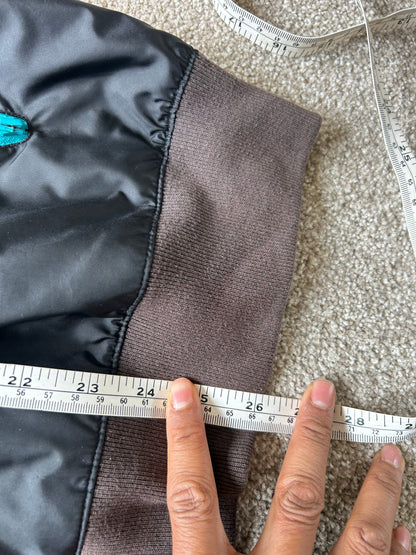 Nike Sportswear Windrunner Jacket in a black, teal, and purple colorway Large