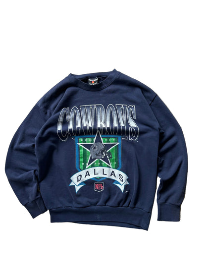 vintage 1990s Signal Sport Dallas Cowboys NFL graphic sweatshirt Navy Large