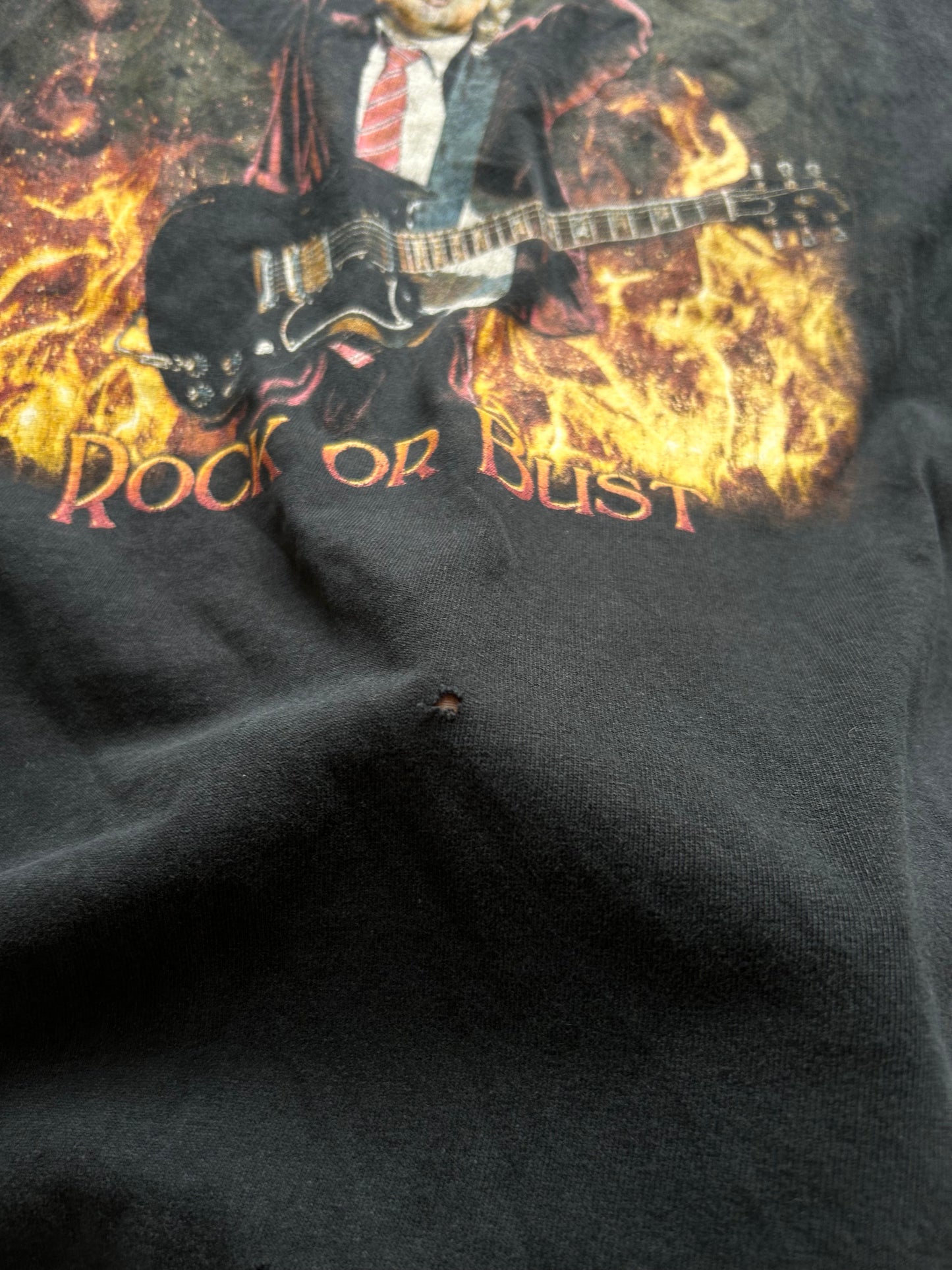 AC/DC Rock Or Bust 2015 Highway to North America World Tour Shirt Size 2XL Black