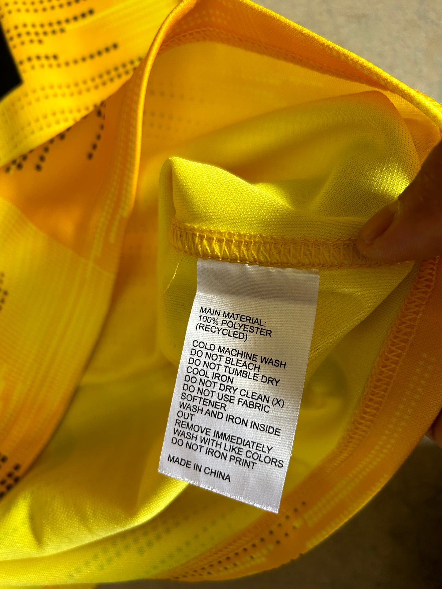 Adidas Hurricanes home rugby jersey in bold gold and shock yellow Large