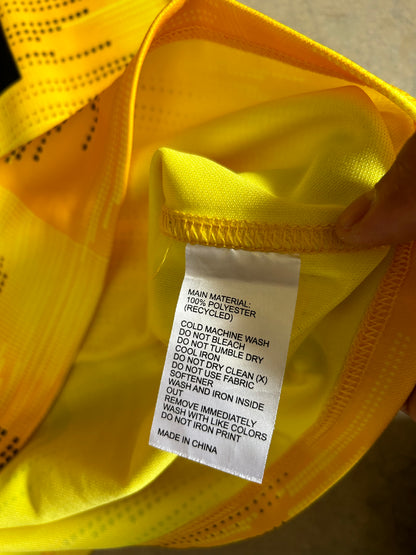 Adidas Hurricanes home rugby jersey in bold gold and shock yellow Large