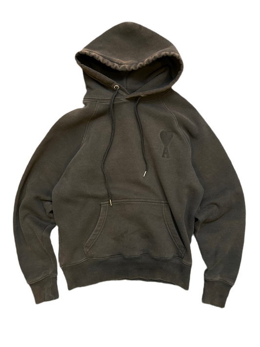 Faded Ami Paris Hoodie Black Small