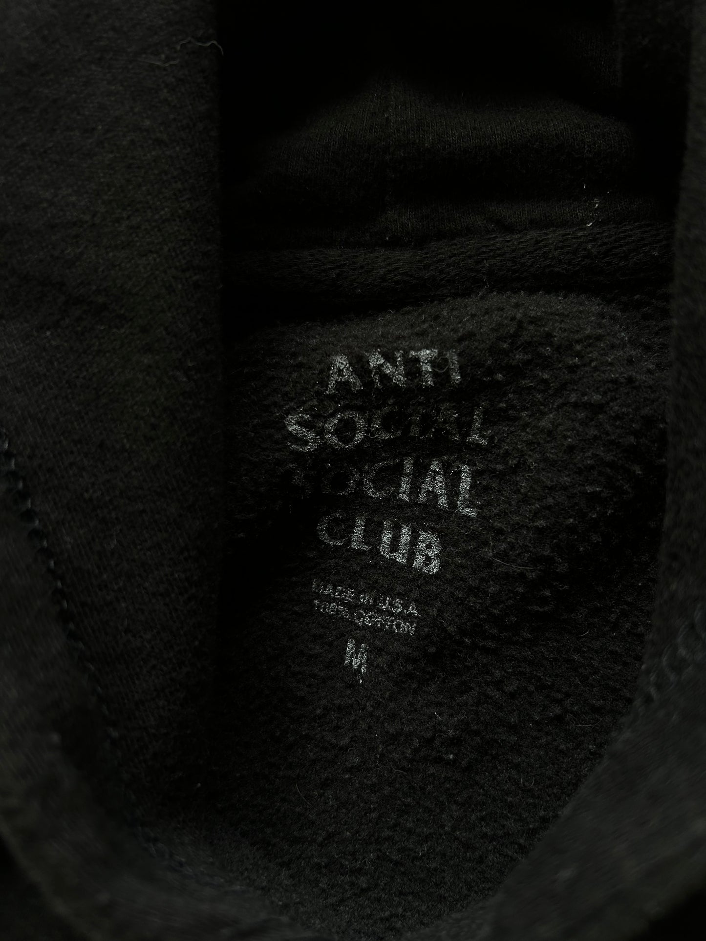 Anti Social Social Club "Thai Dye" hoodie, Black Medium