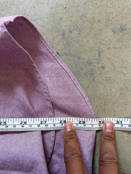Dark pink shirt is a Polo Ralph Lauren classic fit Oxford button-down Medium