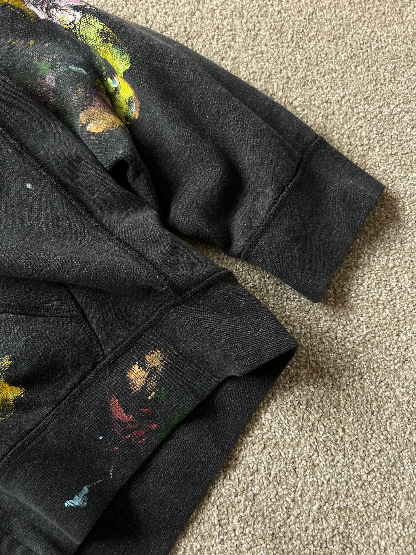 Ralph Lauren RL Custom Painted Grey Hoodie XL